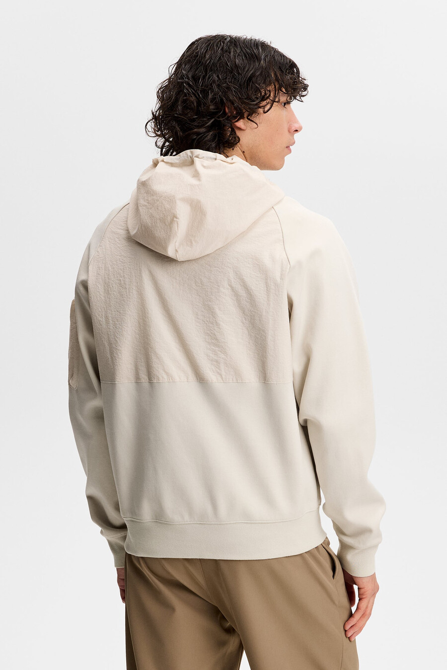 sudadera con capucha híbrida mijo