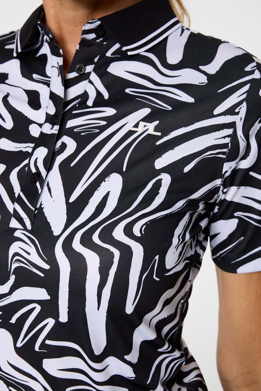 polo con estampado de georgia