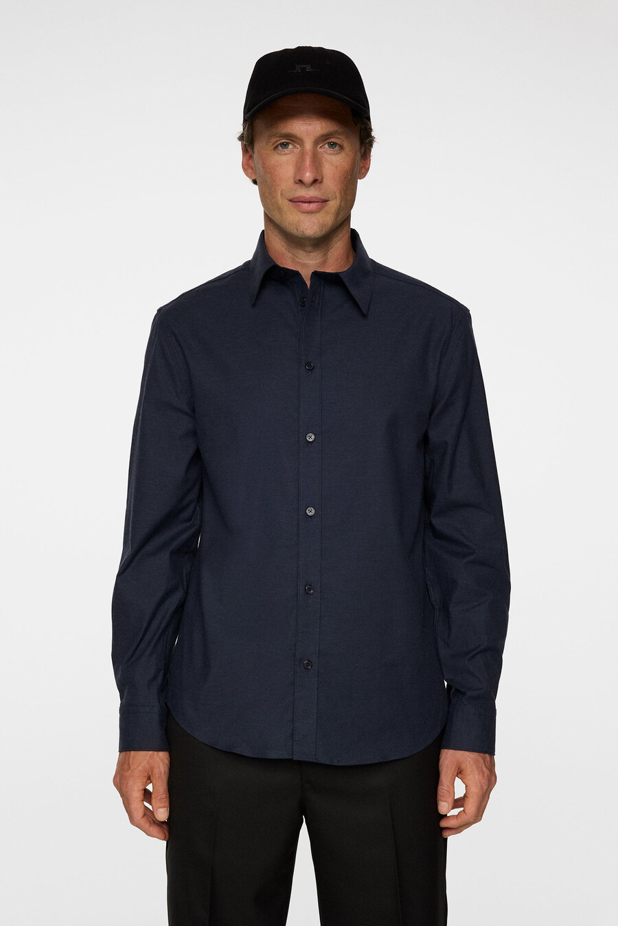 camisa de franela ligera y ajustada