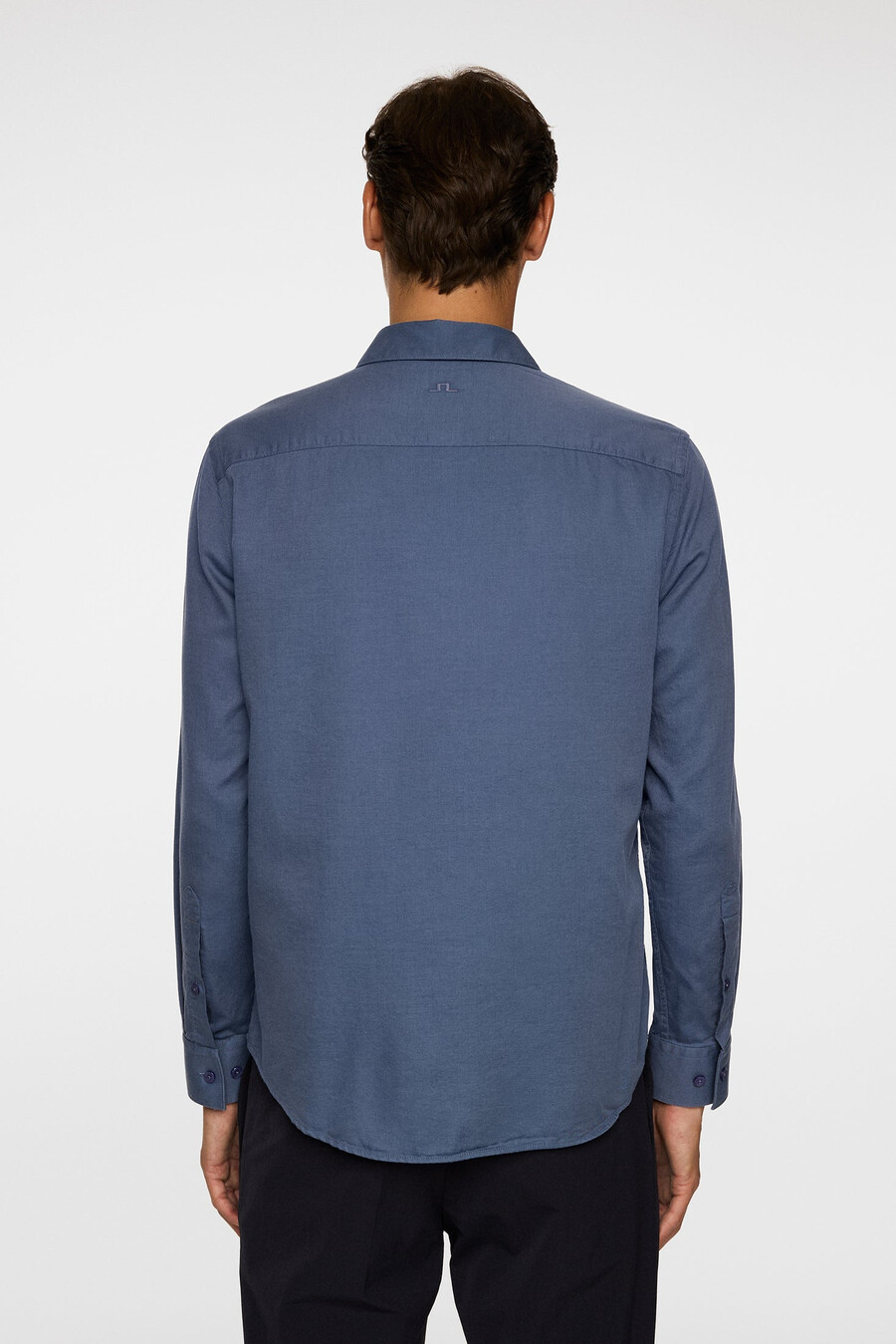 camisa de algodón tencel de manga larga entallada