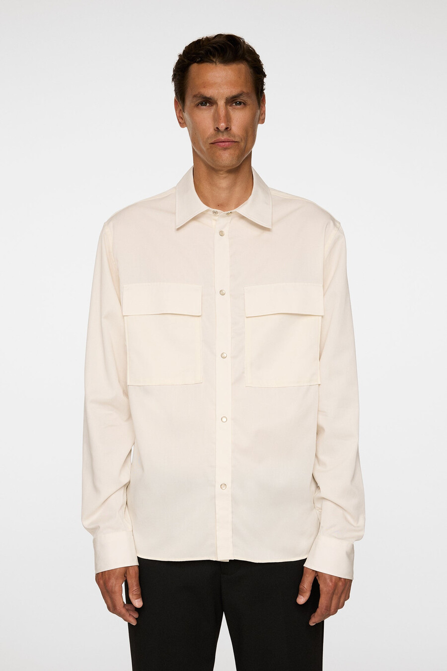 camisa de sarga de tencel de finnigan