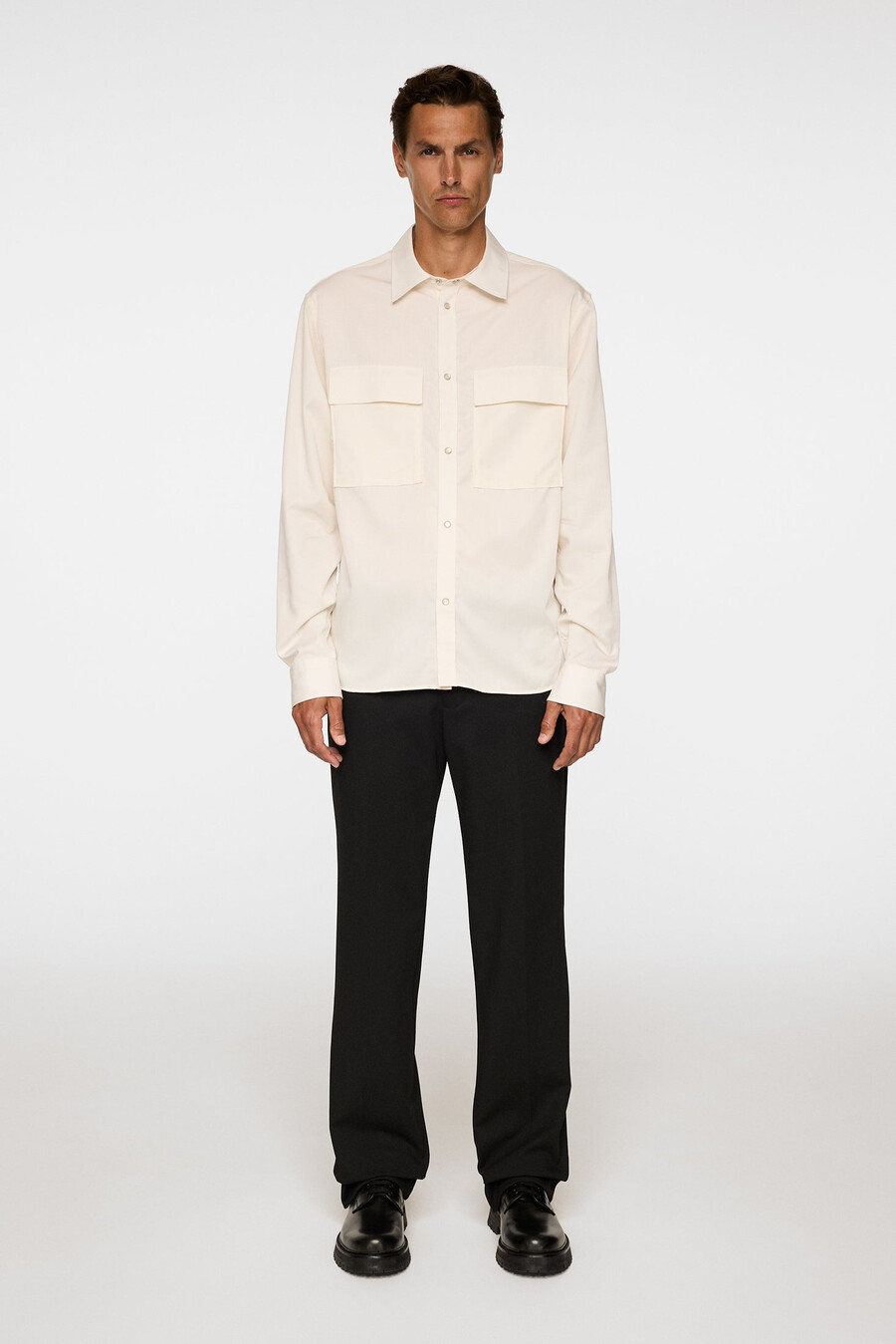camisa de sarga de tencel de finnigan