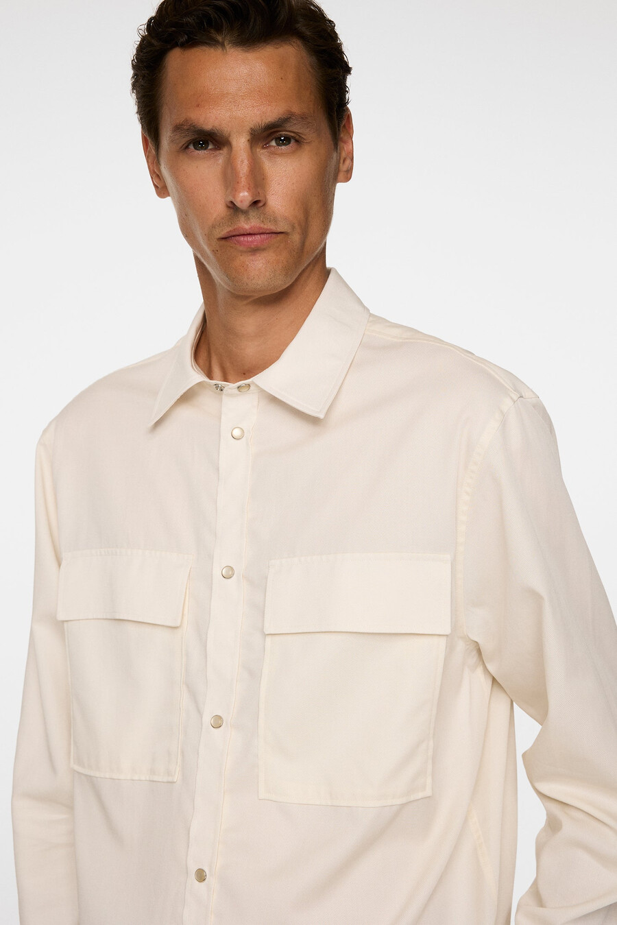 camisa de sarga de tencel de finnigan